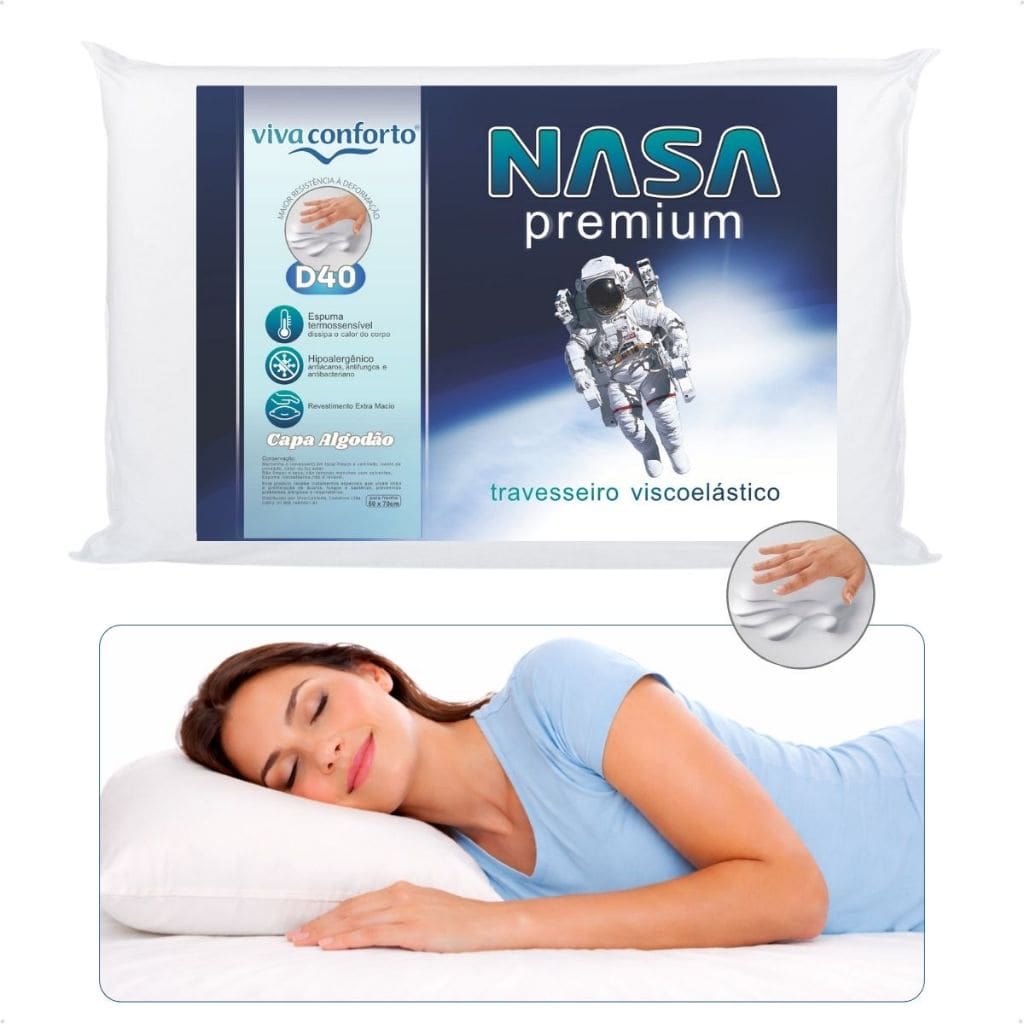 Travesseiro Nasa Viscoelástico D40